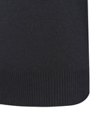 Poly Cotton Jumper with Stripe Bands for V-Neck Only