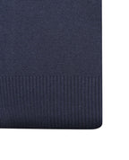 Poly Cotton Jumper with Stripe Bands for V-Neck/Cuffs and Plain Hem Band