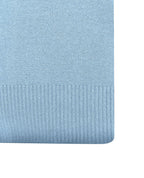 Poly Cotton Jumper with Stripe Bands for V-Neck/Cuffs and Plain Hem Band
