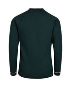 Poly cotton Jumper with Stripe Neck and Cuffs