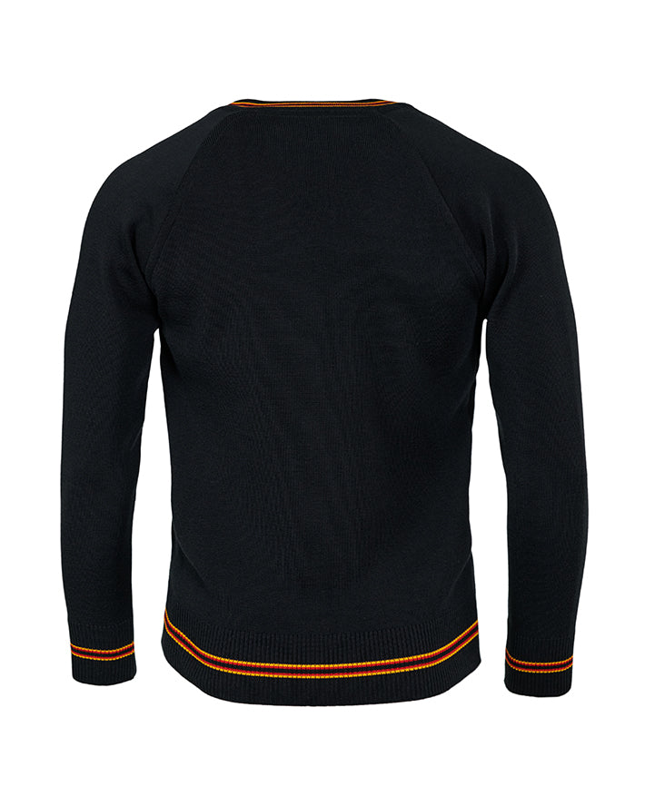 Wool Blend Jumper with 3 colour stripe