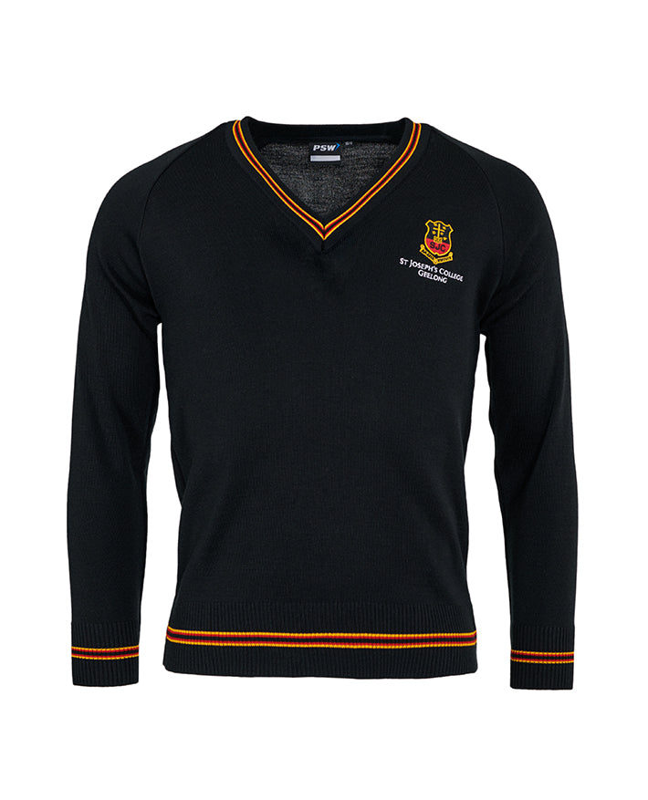 Wool Blend Jumper with 3 colour stripe