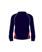 LS polo with contrast panel and piping