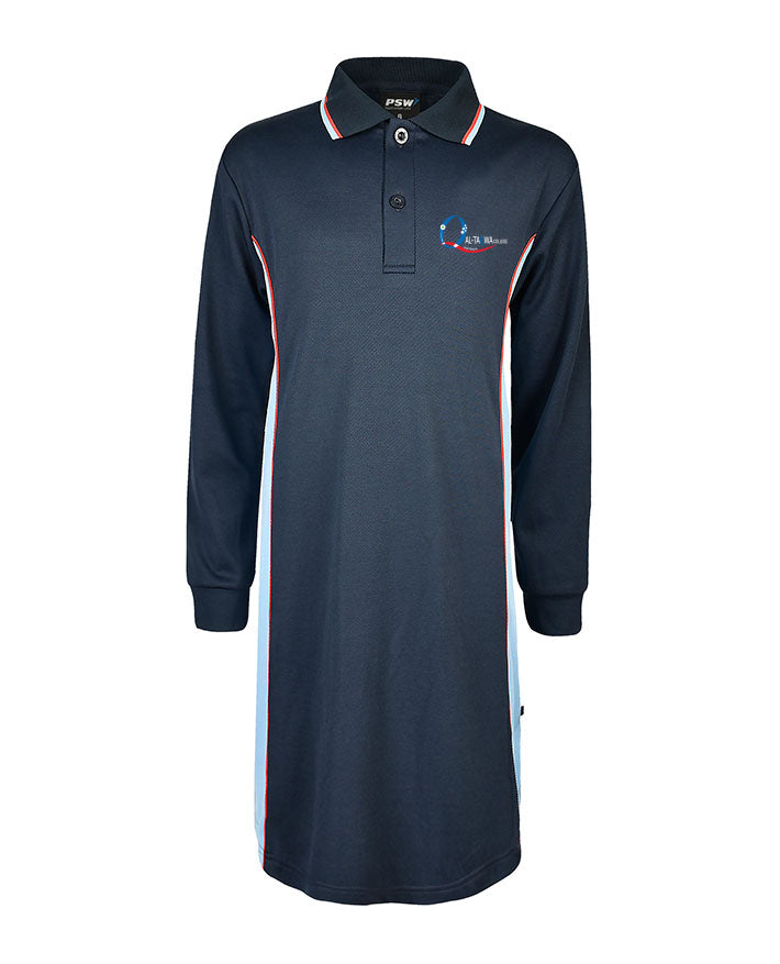 Long Sleeve Cotton Back Polo Shirt