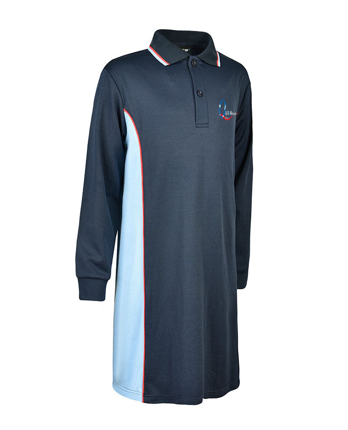 Long Sleeve Cotton Back Polo Shirt