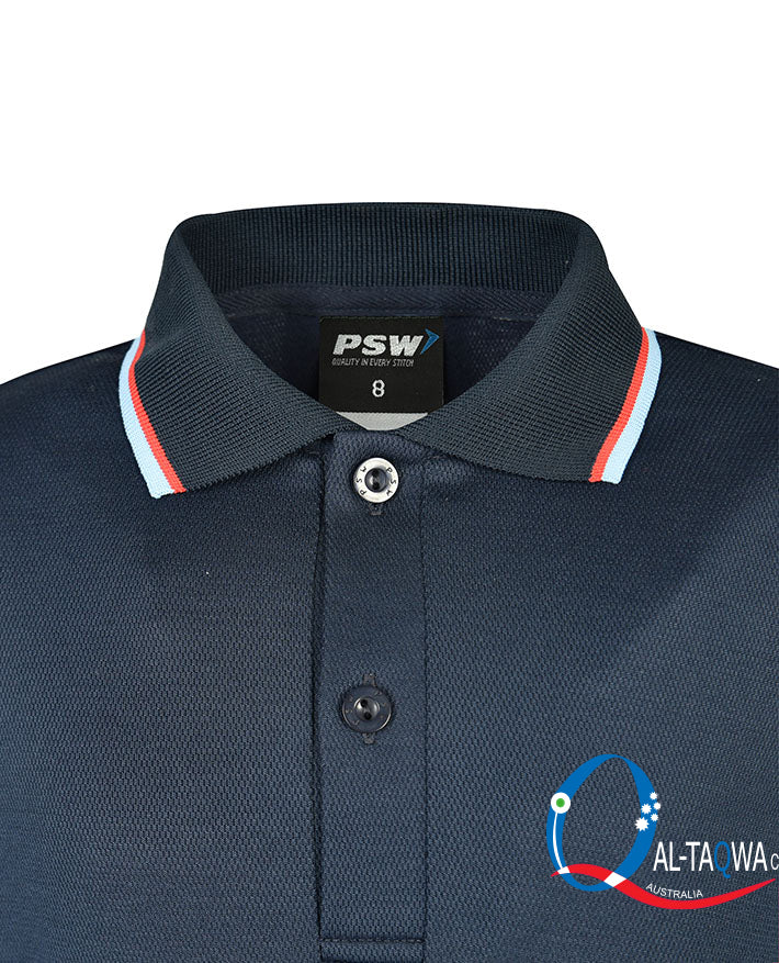 Long Sleeve Cotton Back Polo Shirt