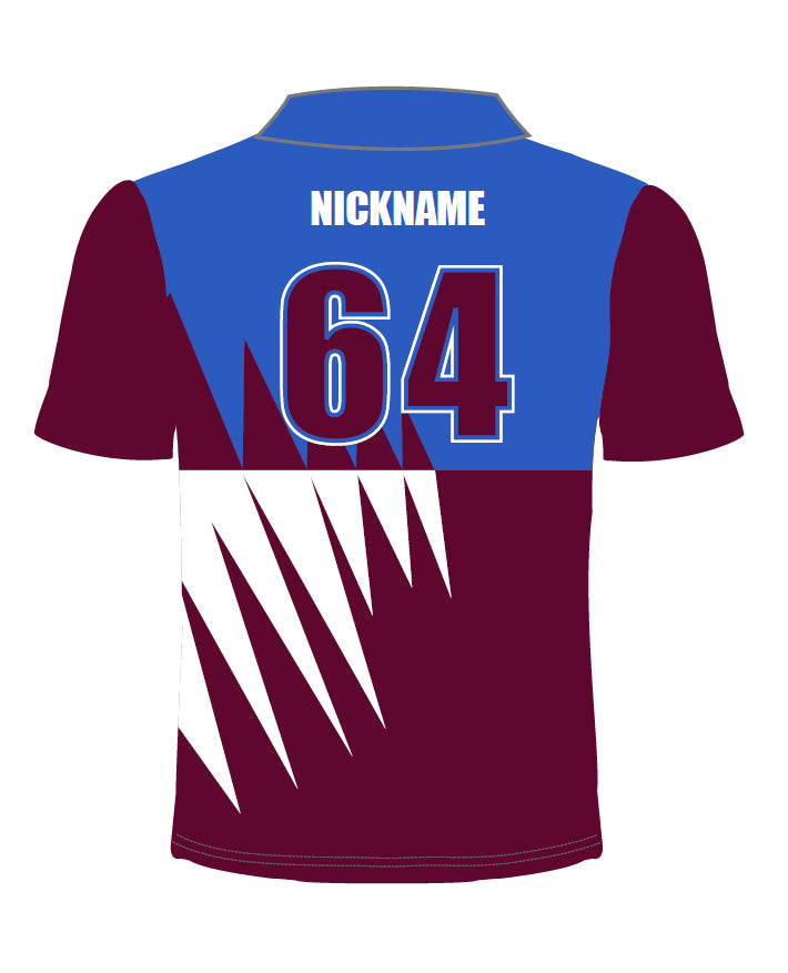 S/S Sublimated V-neck Polo