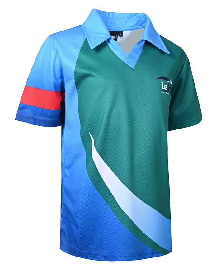 Short Sleeve Sublimated V-Neck Polo