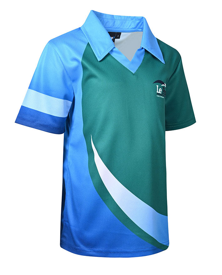 Short Sleeve Sublimated V-Neck Polo