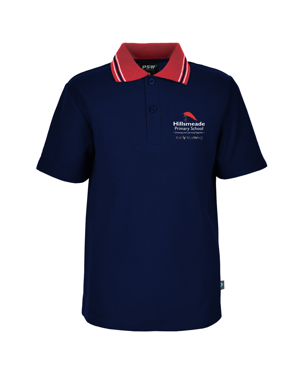 S/S Polo Shirt - Contrast Stripe Collar
