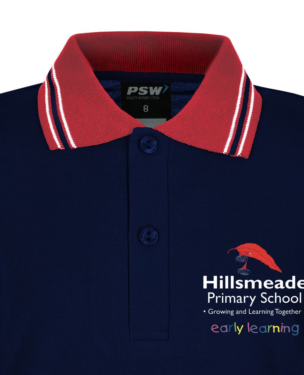 S/S Polo Shirt - Contrast Stripe Collar