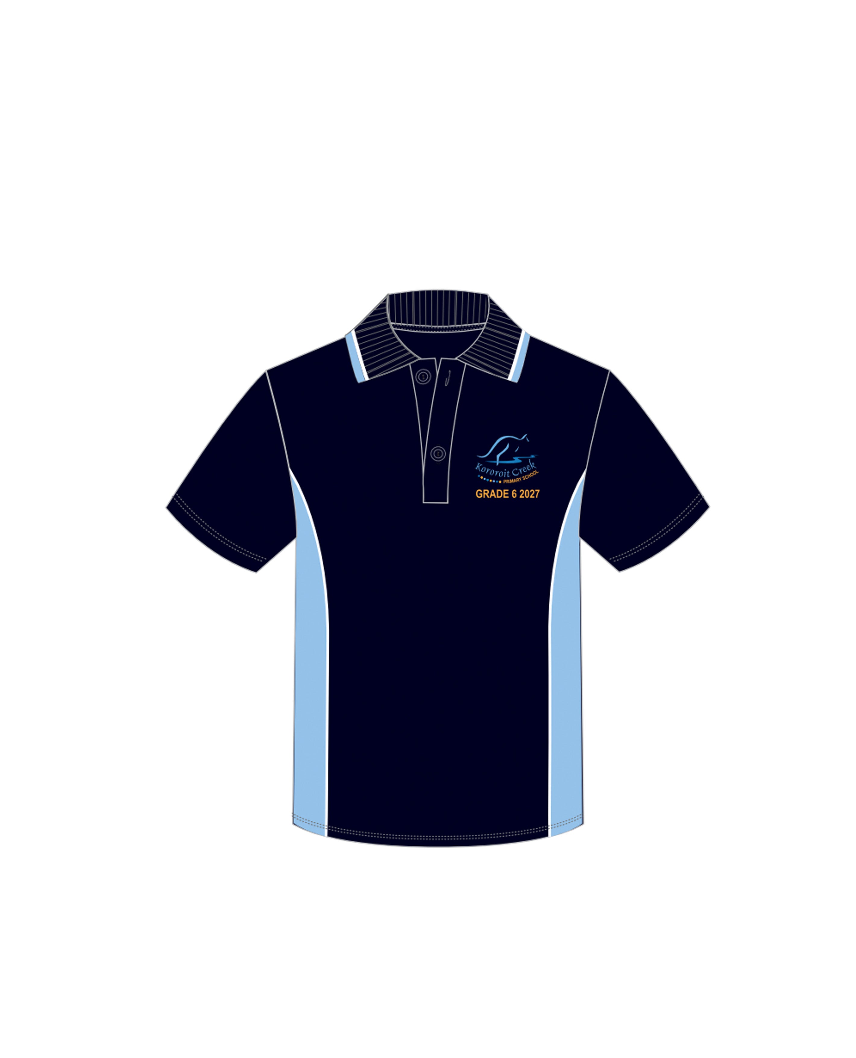 S/S Polo - Contrast Inserts Gradwear