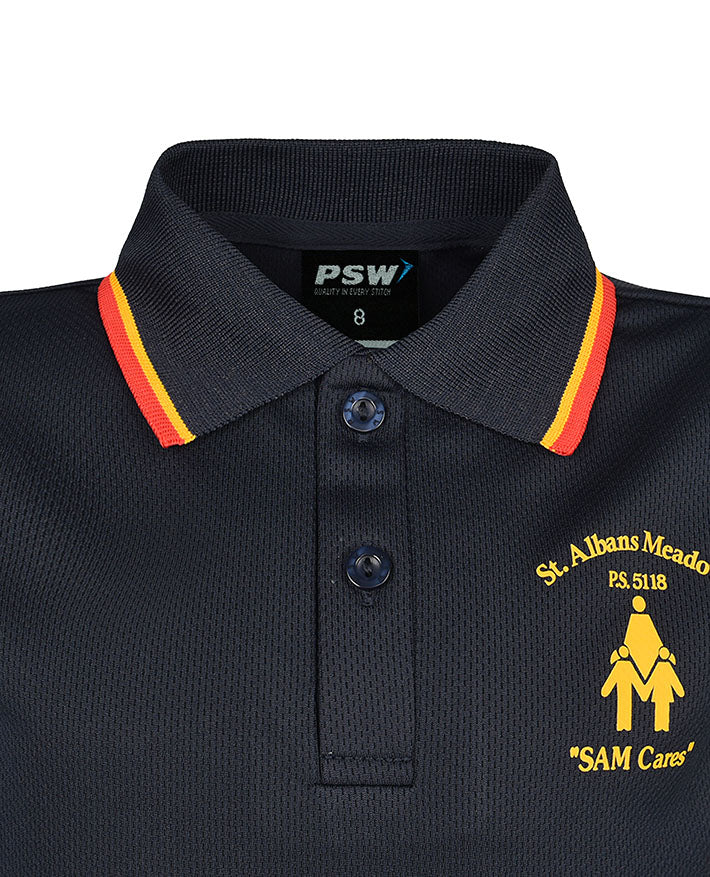 Short Sleeve Mesh Polo