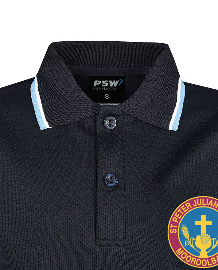 Short Sleeve Mesh Polo