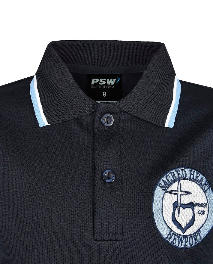 Short Sleeve Mesh Polo