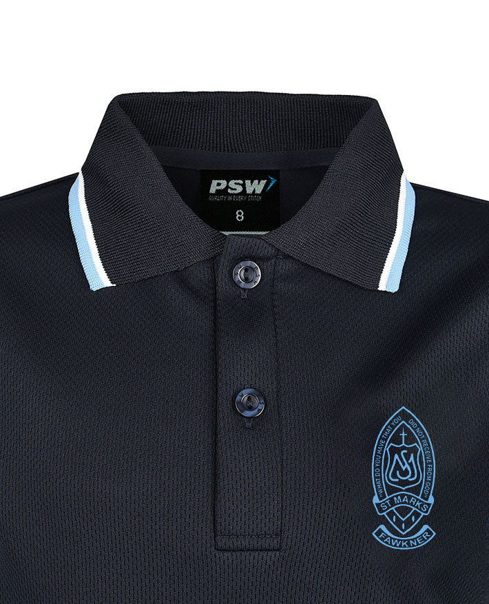 Short Sleeve Mesh Polo