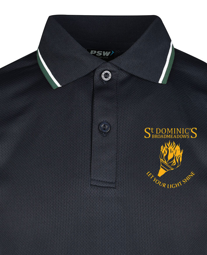 Short Sleeve Mesh Polo