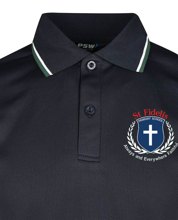 Short Sleeve Mesh Polo