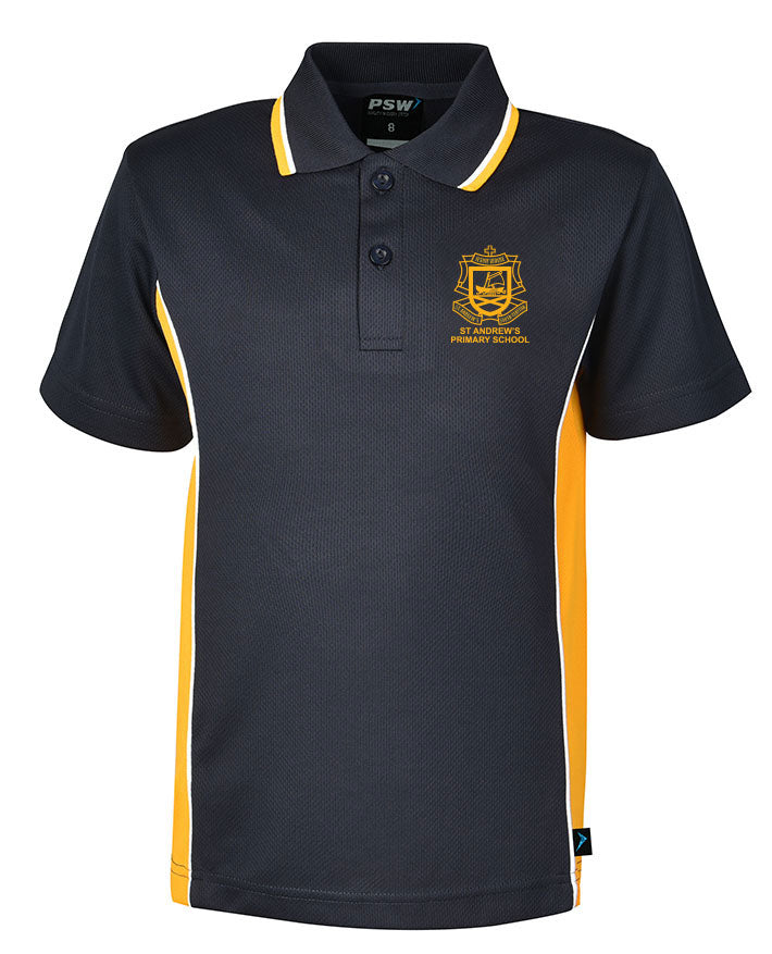Short Sleeve Mesh Polo