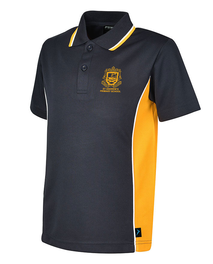 Short Sleeve Mesh Polo