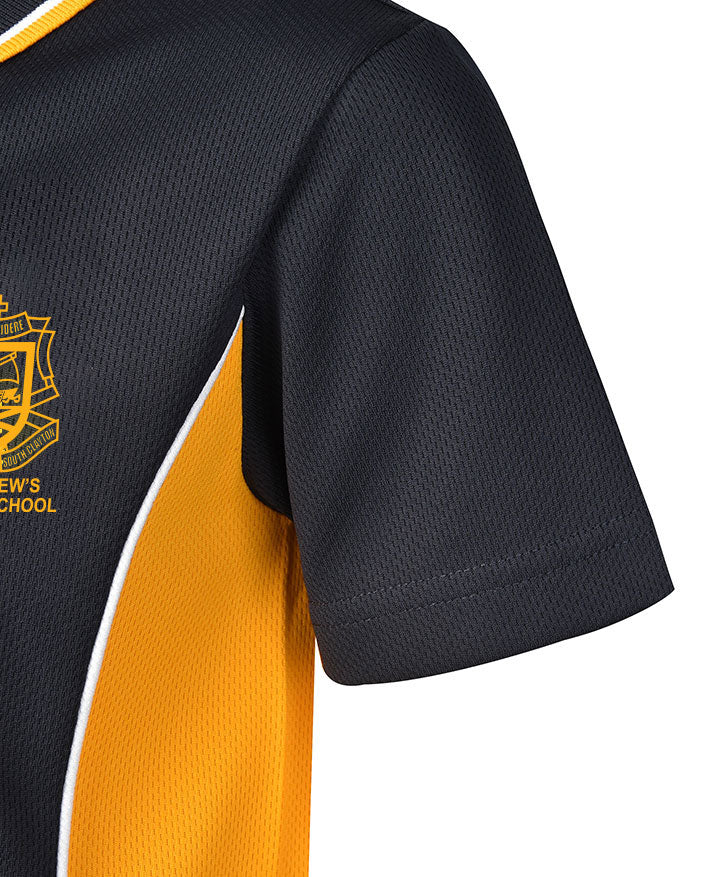 Short Sleeve Mesh Polo