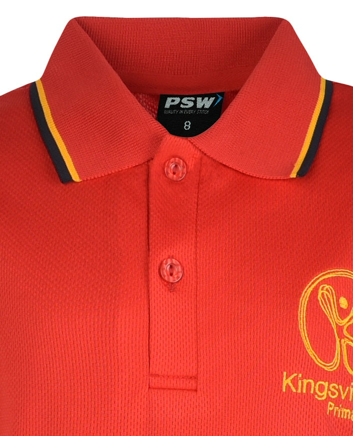 Short Sleeve Mesh Polo