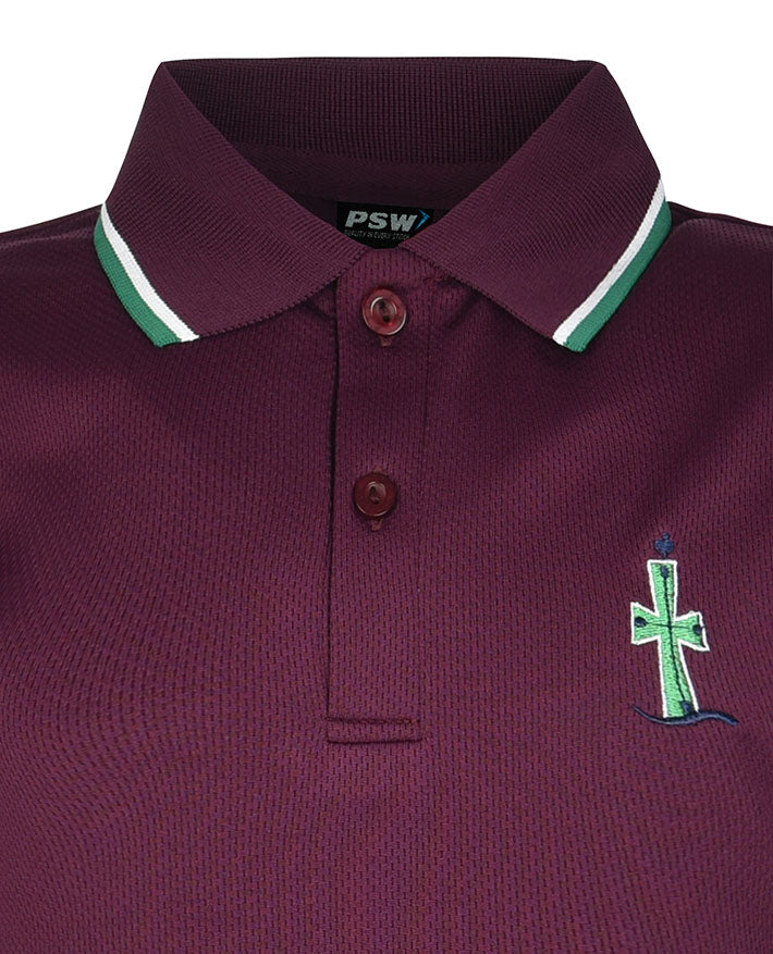 Short Sleeve Mesh Polo