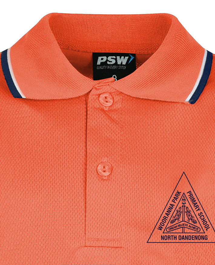 Short Sleeve Mesh Polo