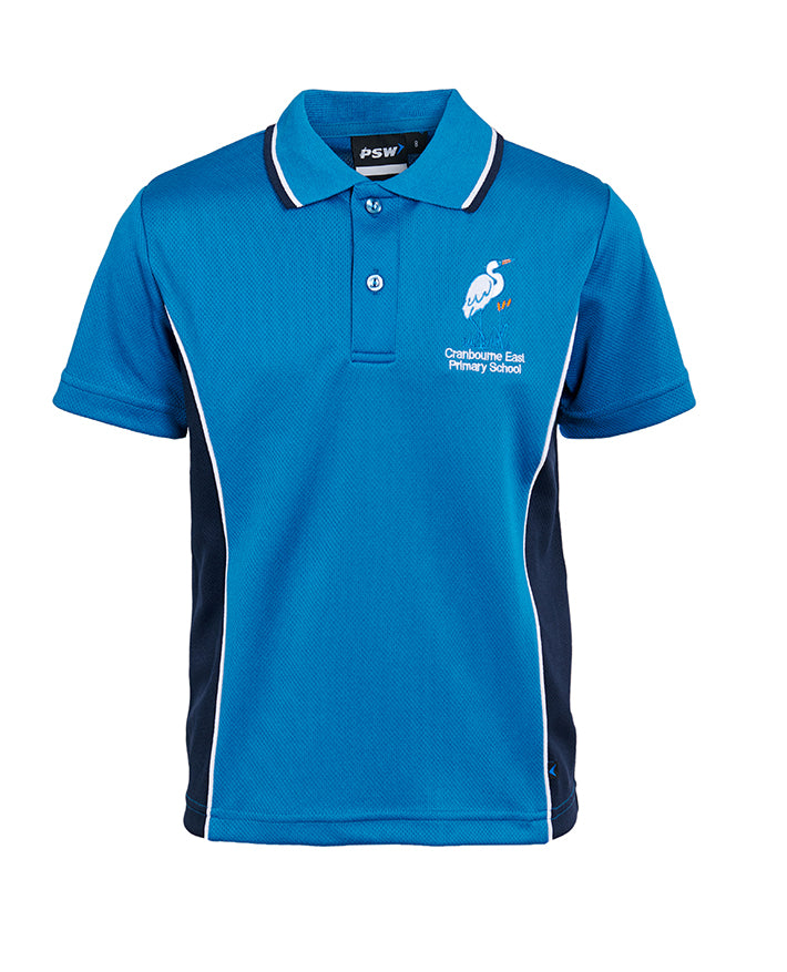 S/S Mesh Panelled Polo