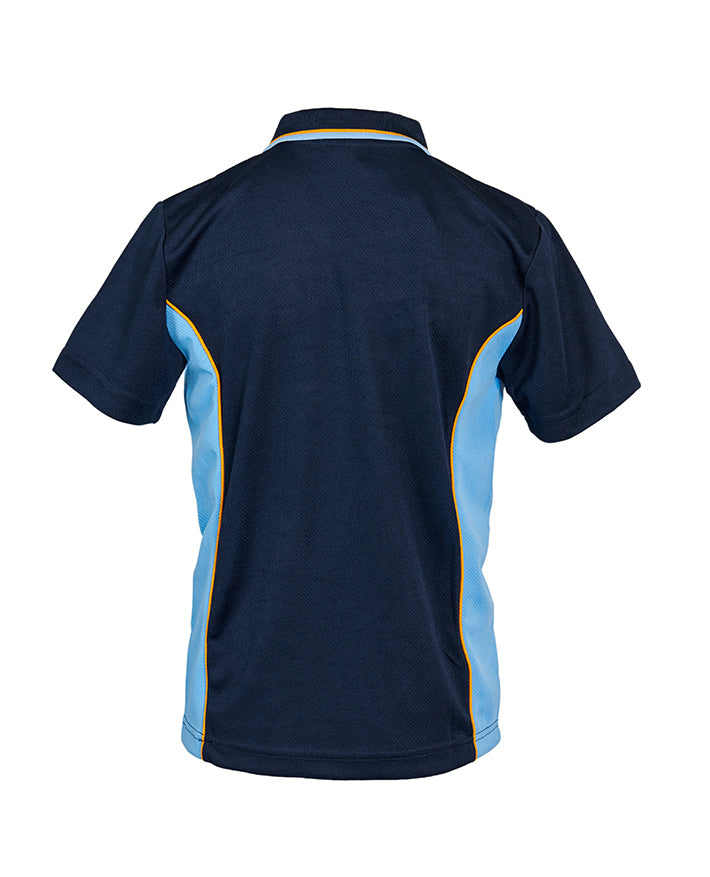 S/S Mesh Panelled Polo