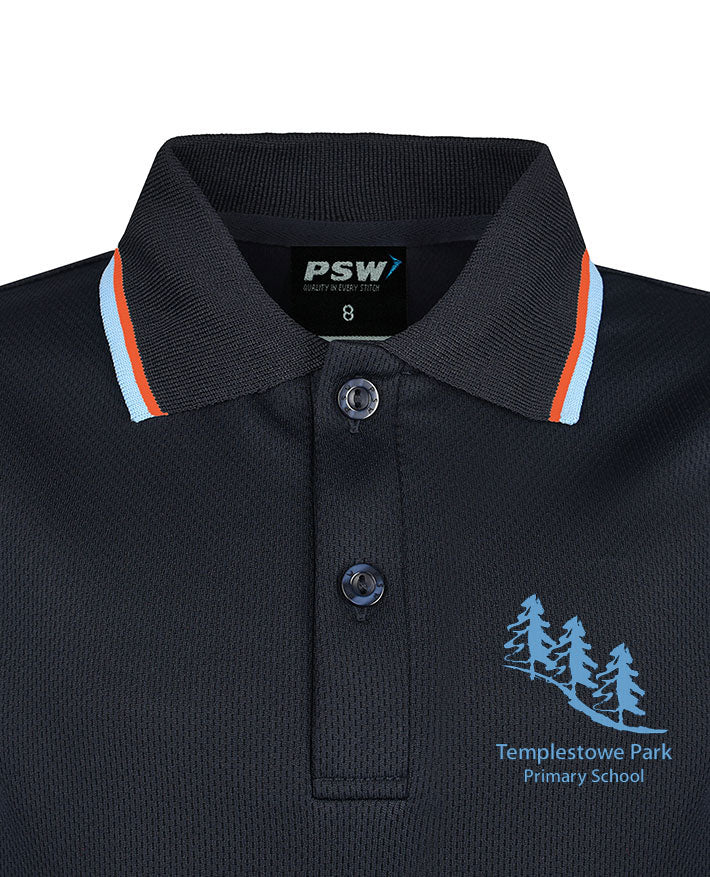 Short Sleeve Mesh Polo