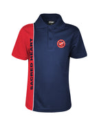 S/S Mesh Polo with Vertical Panel