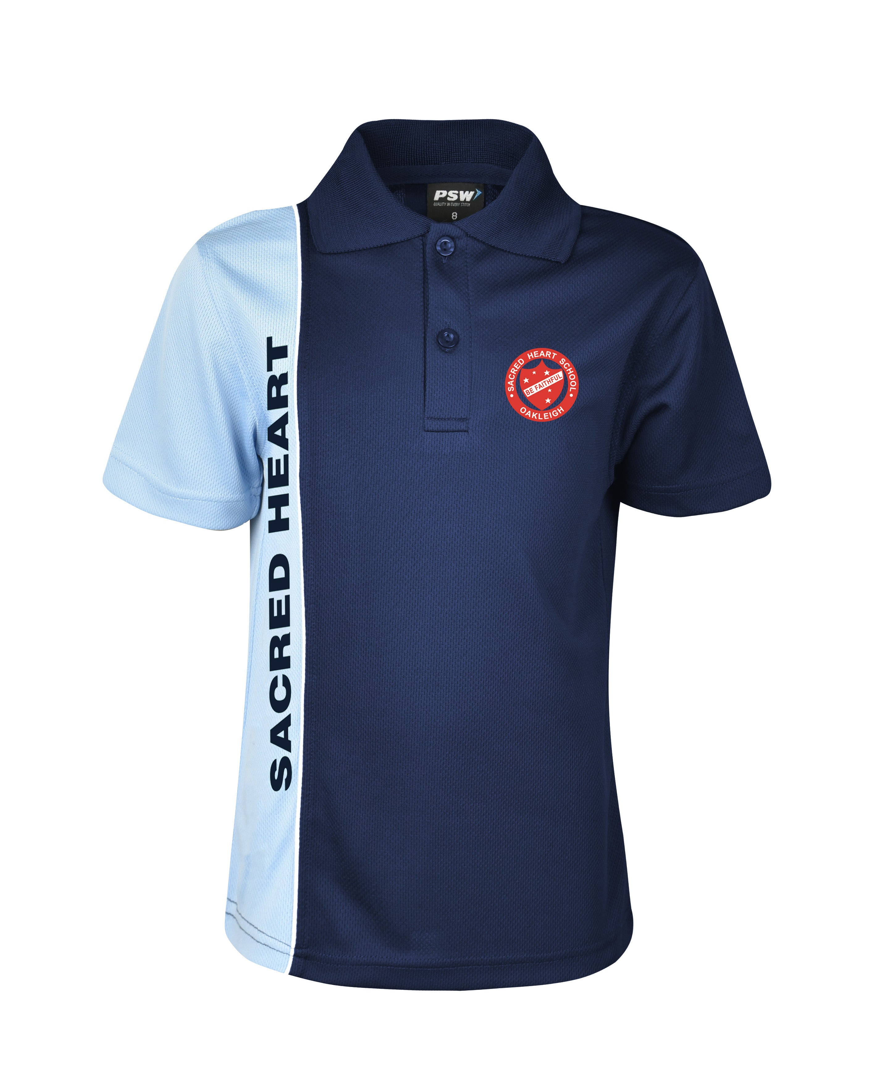 S/S Mesh Polo with Vertical Panel