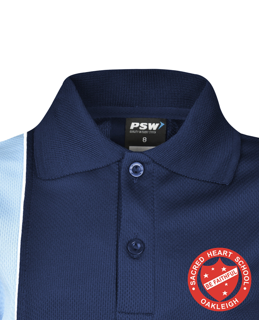 S/S Mesh Polo with Vertical Panel