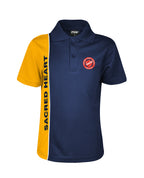 S/S Mesh Polo with Vertical Panel