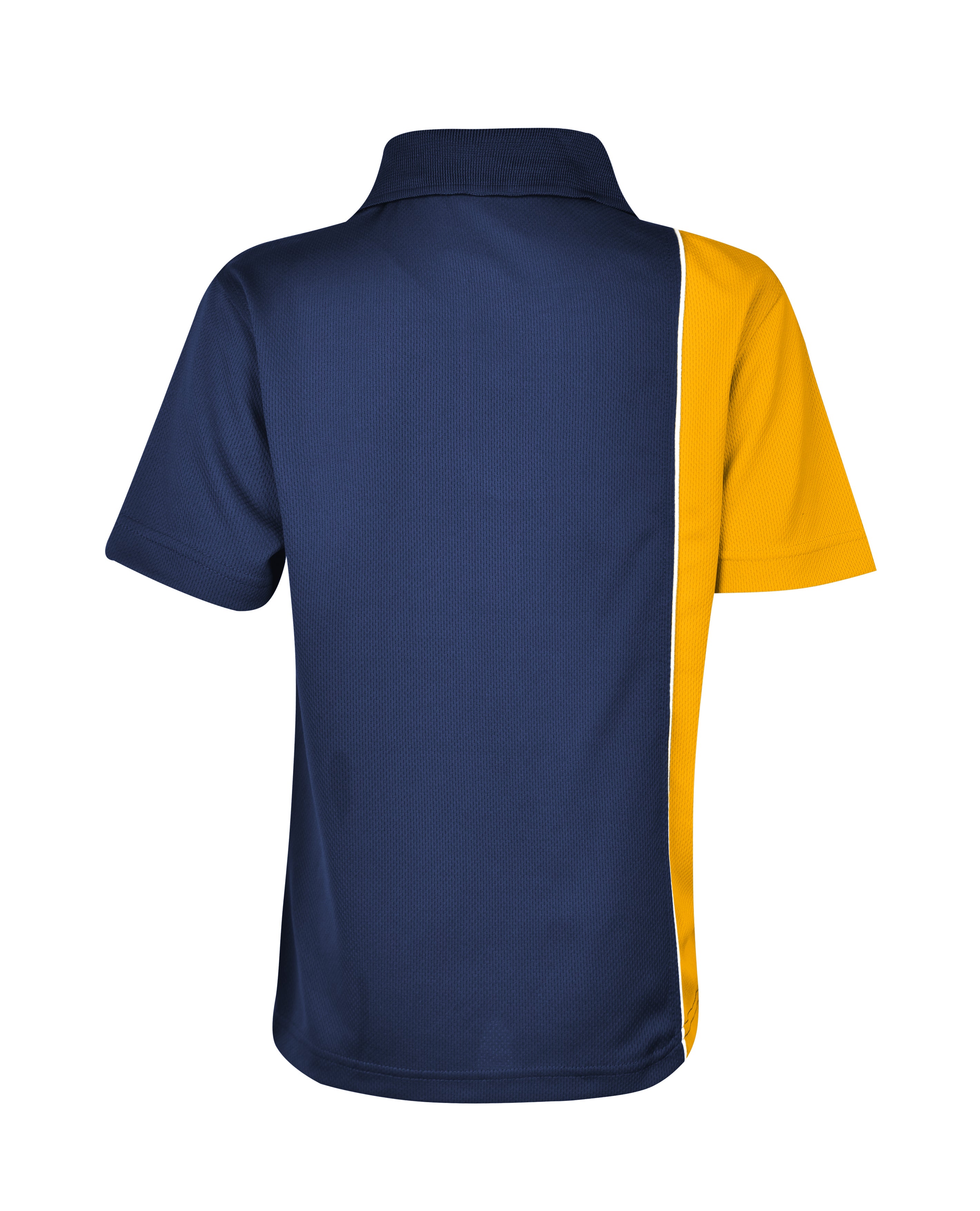 S/S Mesh Polo with Vertical Panel