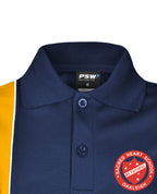S/S Mesh Polo with Vertical Panel