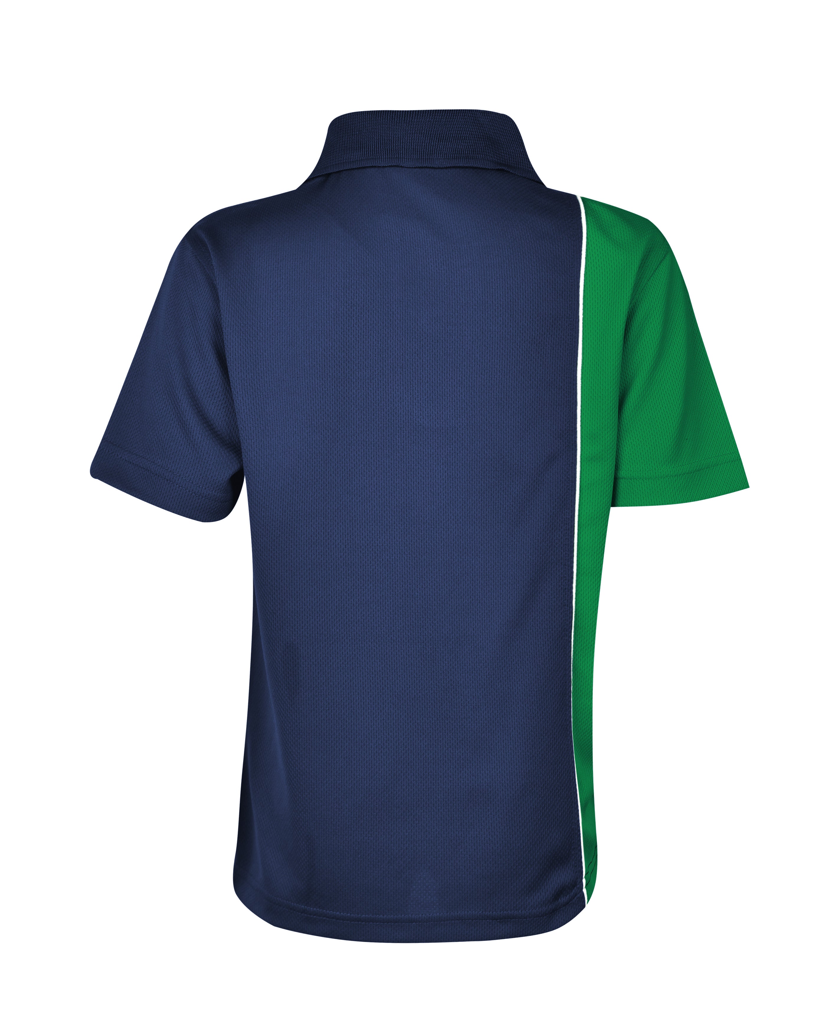 S/S Mesh Polo with Vertical Panel