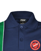 S/S Mesh Polo with Vertical Panel