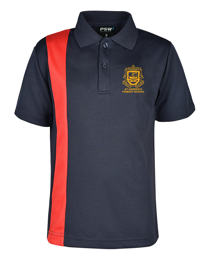 Short Sleeve Mesh Polo