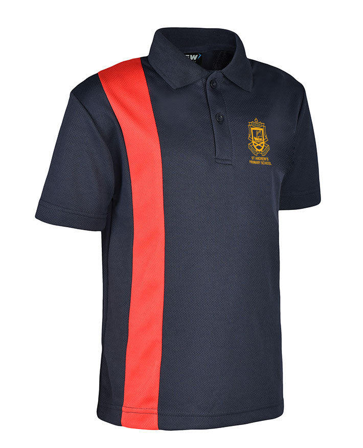 Short Sleeve Mesh Polo