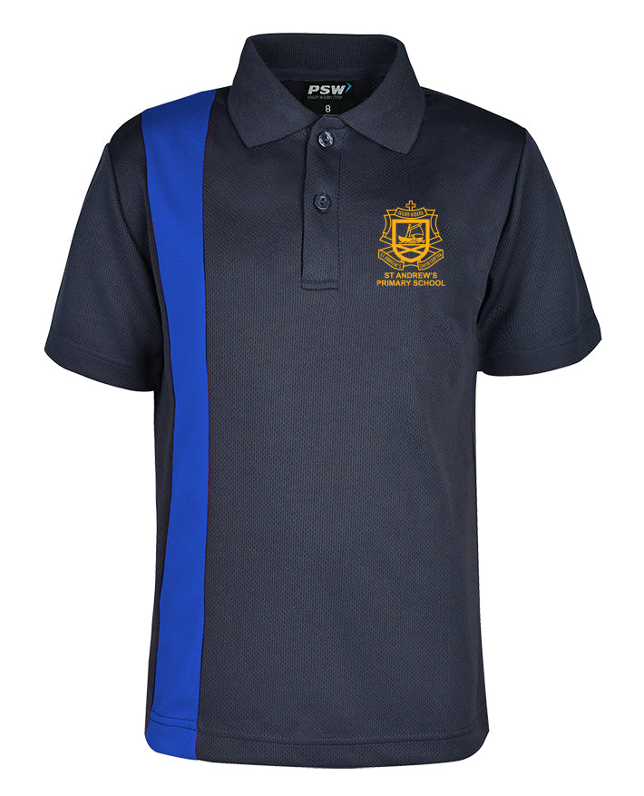 Short Sleeve Mesh Polo