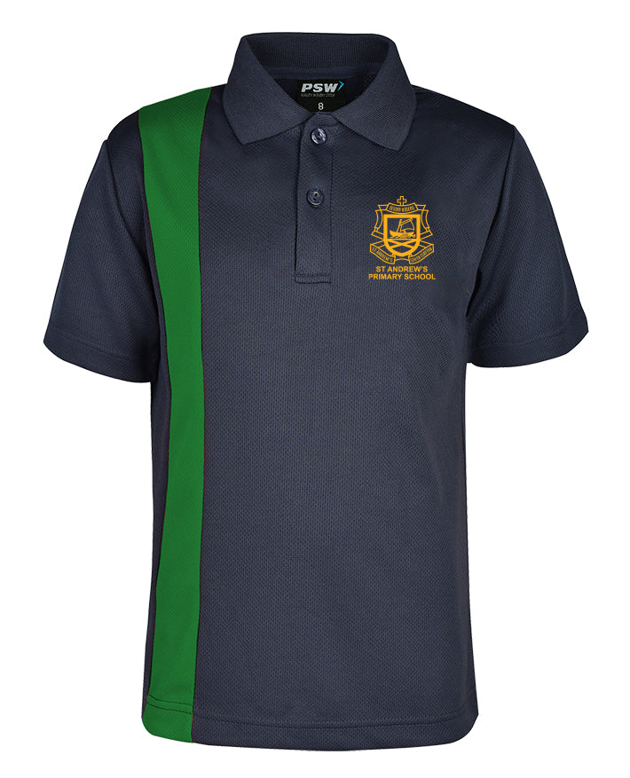 Short Sleeve Mesh Polo