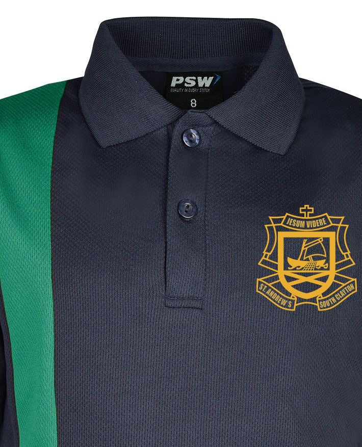 Short Sleeve Mesh Polo