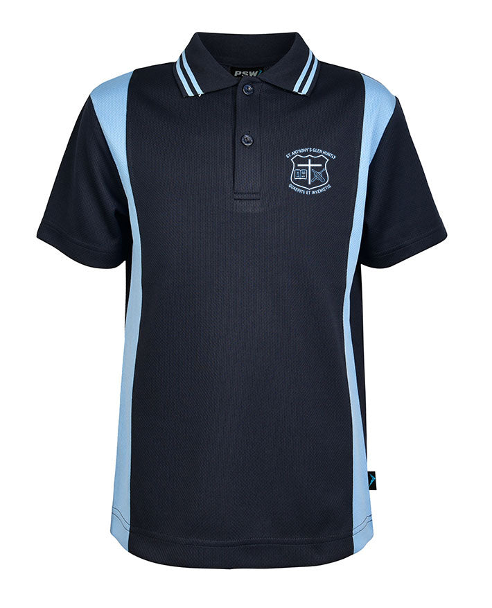 Short Sleeve Button Up Polo