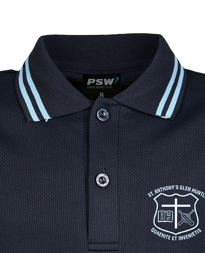 Short Sleeve Button Up Polo
