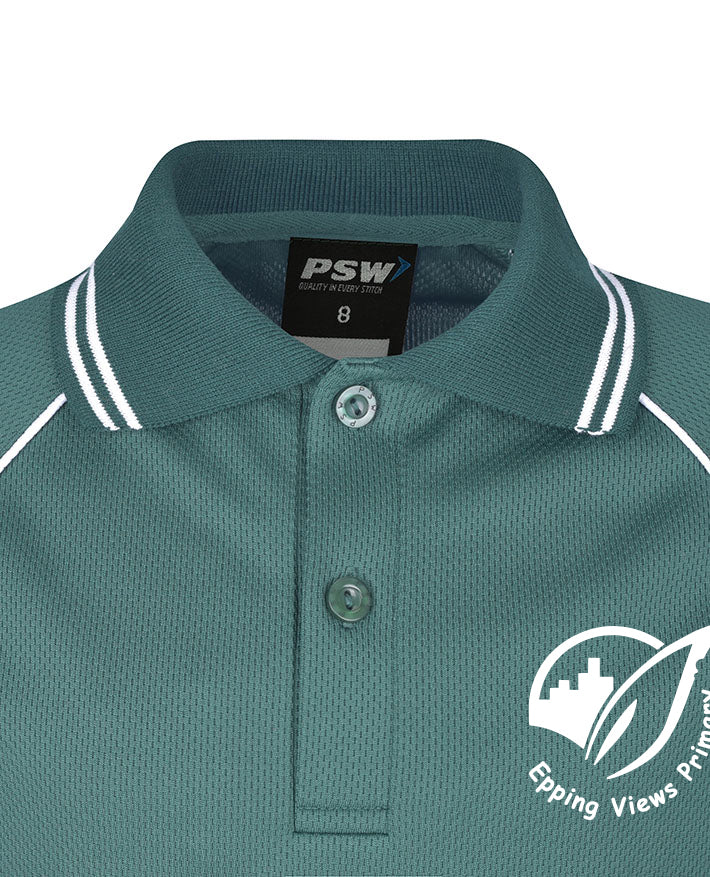 Short Sleeve Mesh Polo