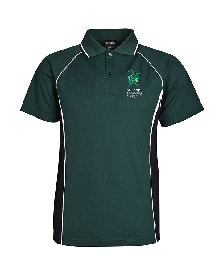 S/S Polo w Contrast panel & piping