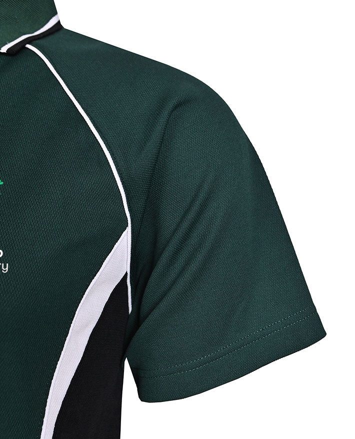 S/S Polo w Contrast panel & piping