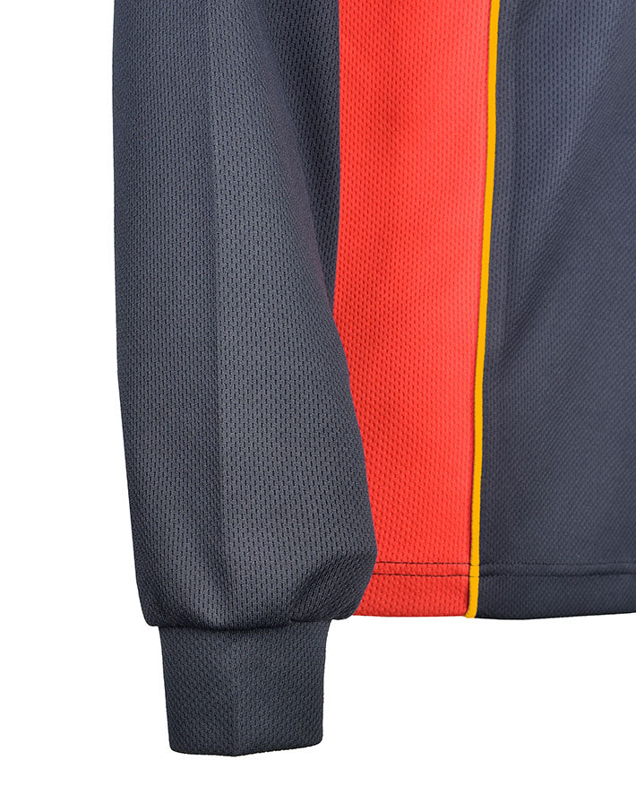Long Sleeve Mesh Polo